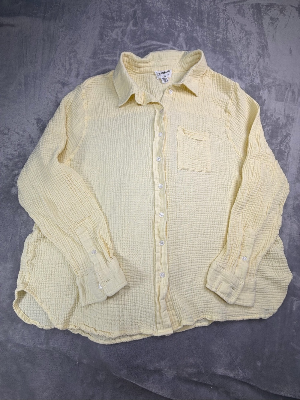 100% Cotton The Republic Shirt Women’s Summer Guest Beach Party Oversized 3X(XL)